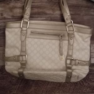 Nine West brown and tan shoulder purse